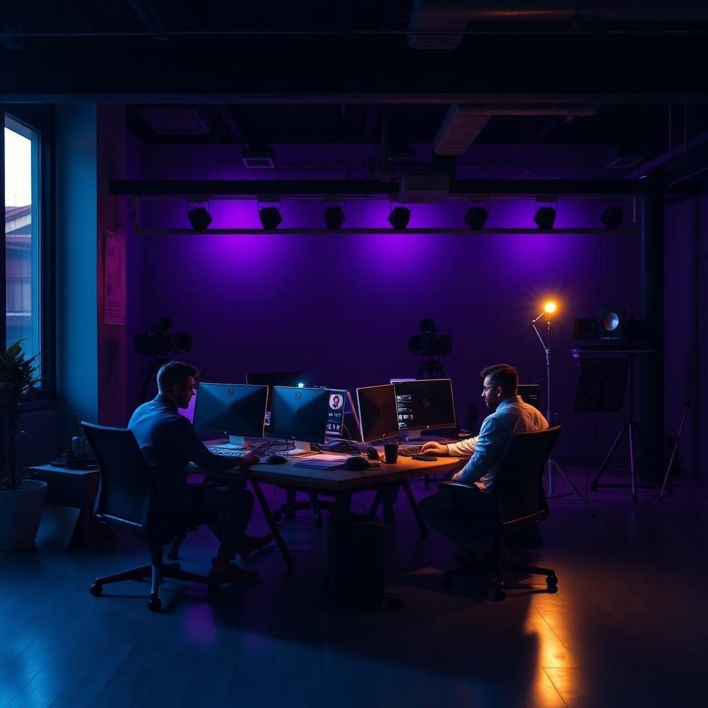 Vortex Studio team at work